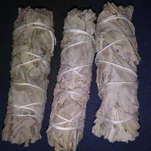 Sage Smudge Sticks, pure White Sage, hand-wrapped